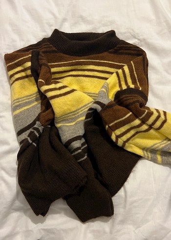 Kahverengi Yarım Balıkçı Yaka Kız Kazak - Görsel 3