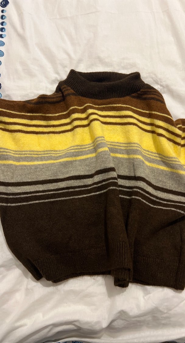 Kahverengi Yarım Balıkçı Yaka Kız Kazak - Görsel 2