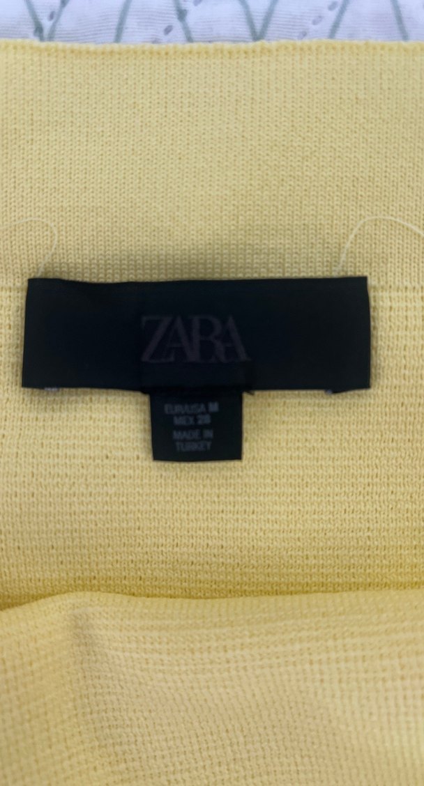 Sarı Kadın Midi Mini Etek - Görsel 4