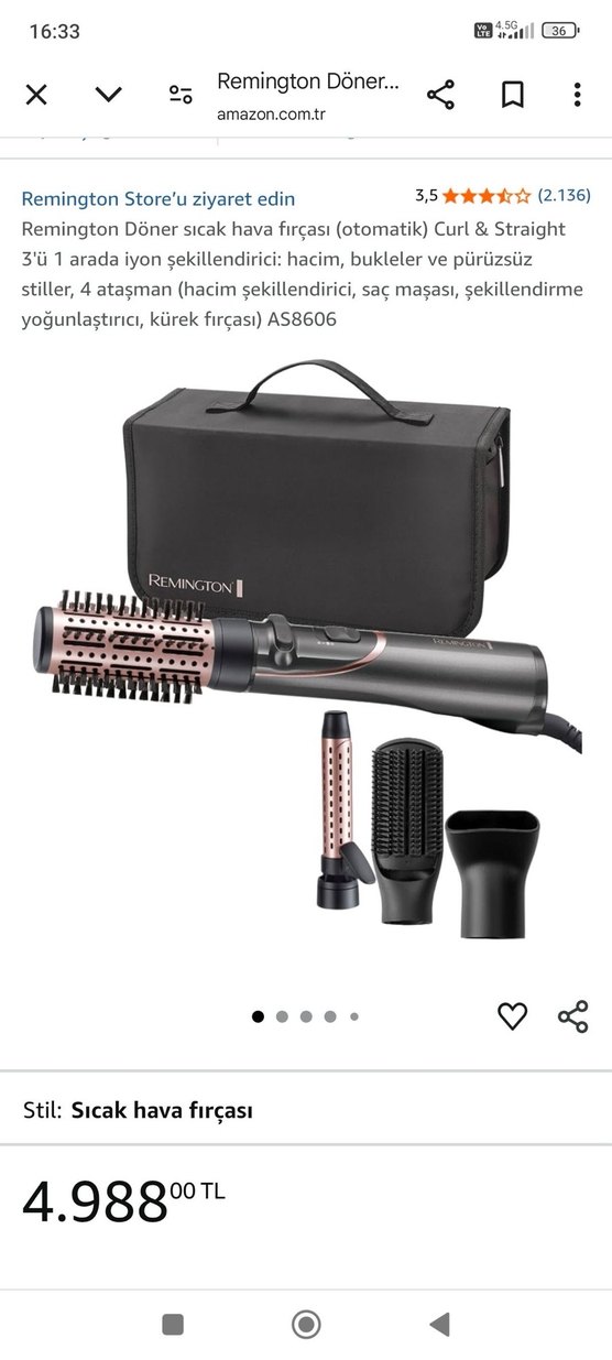 Remington Pembe Gri Saç Şekillendirici Seti - Görsel 2