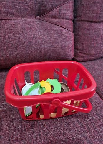 Oyuncak Piknik sepeti Hamburger Pizza Set - Görsel 2