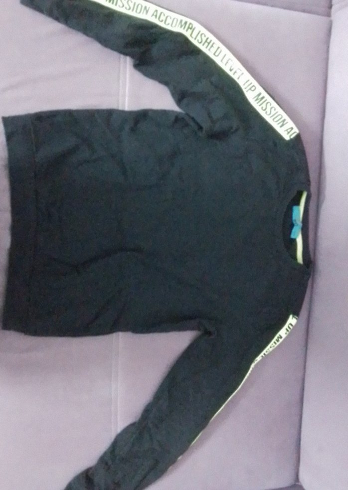 Erkek Çocuk Siyah Uzun Kollu Sweatshirt - Görsel 2