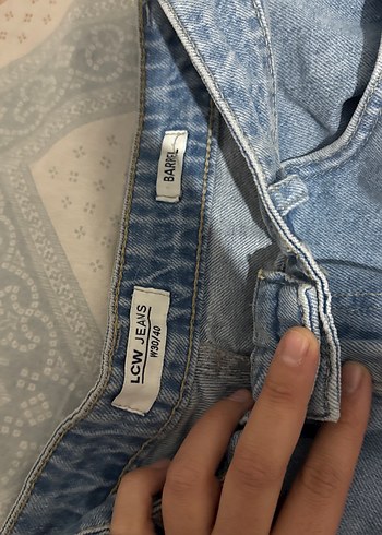 Gri Mavi Rahat Kesim Kadın Denim Pantolon - Görsel 2