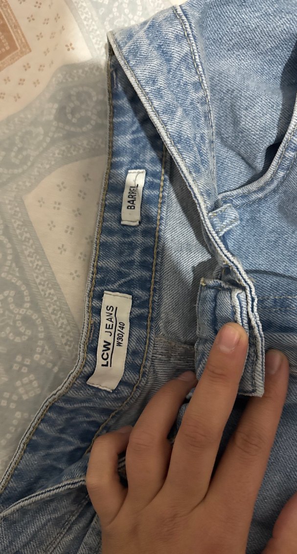 Gri Mavi Rahat Kesim Kadın Denim Pantolon - Görsel 2