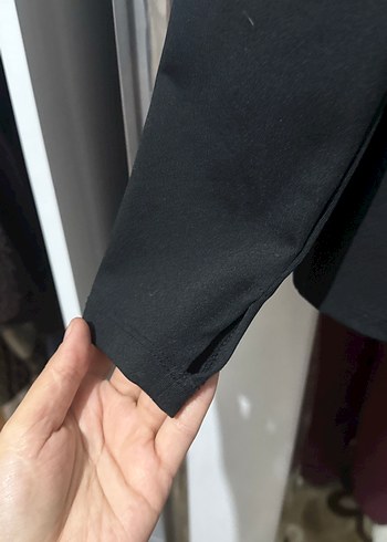 Kadın Siyah Fermuarlı Yarım Balıkçı Sweatshirt - Görsel 2