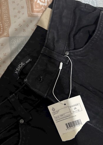 Kadın Siyah Regular Fit Midi Kot Pantolon - Görsel 2