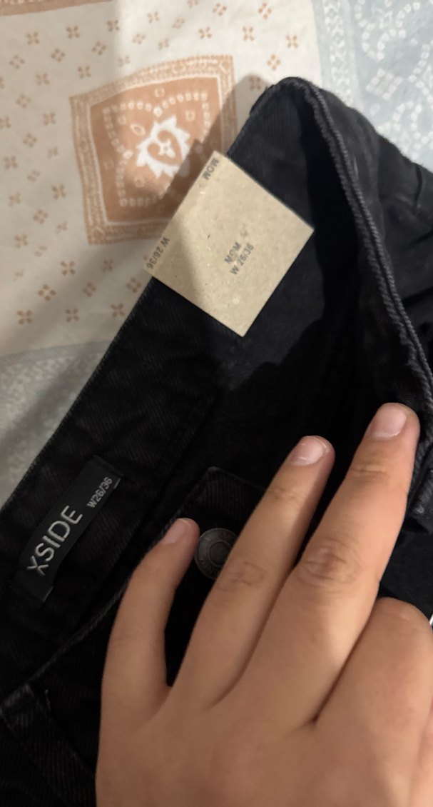 Kadın Siyah Regular Fit Midi Kot Pantolon - Görsel 3