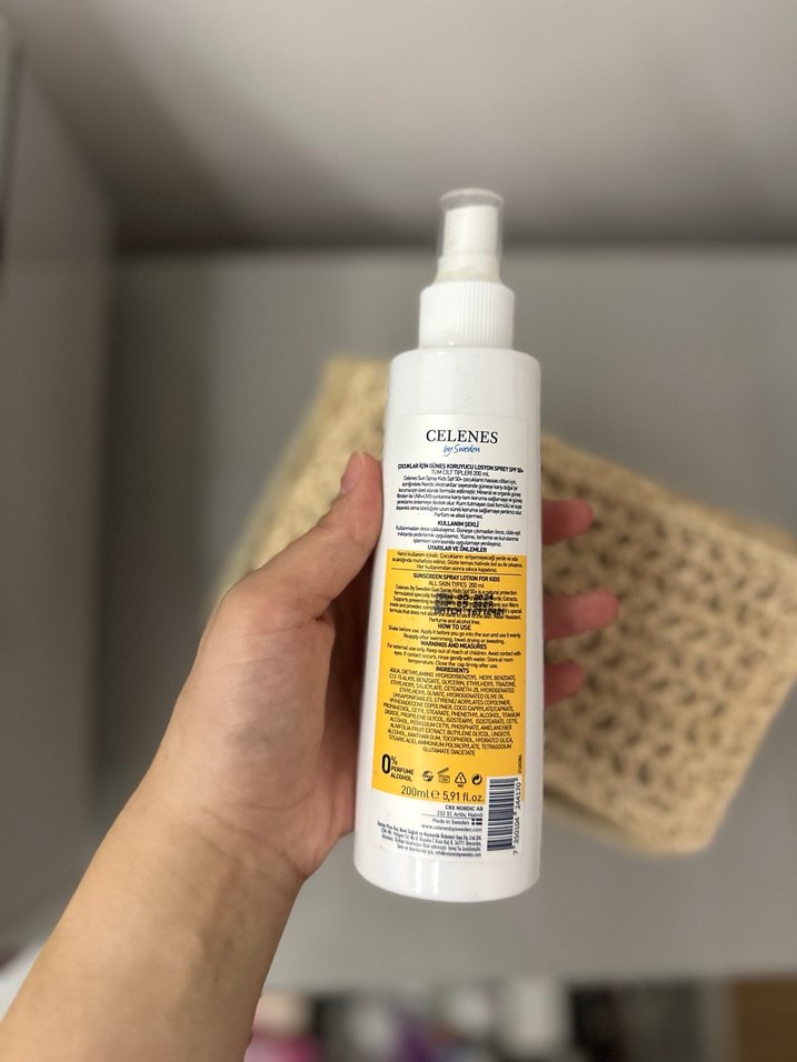 Celenes Güneş Koruyucu Sprey Losyon SPF 50+ - Görsel 3