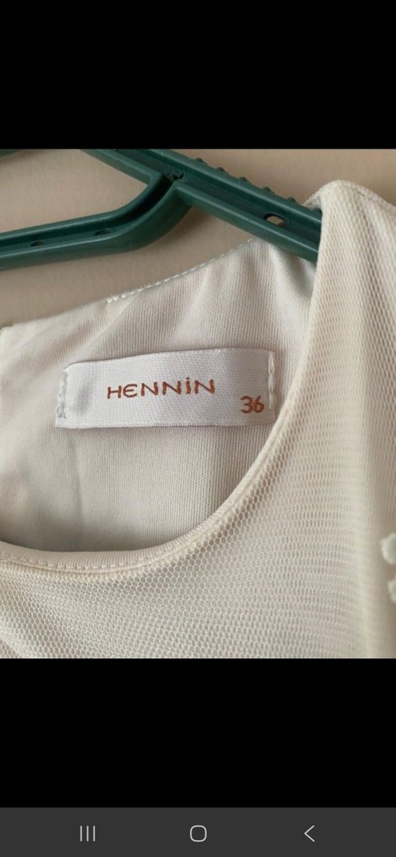 Bohem Beyaz Uzun Kollu Pamuklu Elbise - Görsel 5