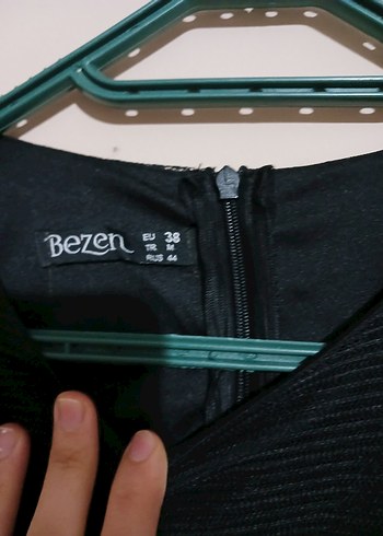 Siyah Uzun Kollu Gotik Keten Elbise - Görsel 4