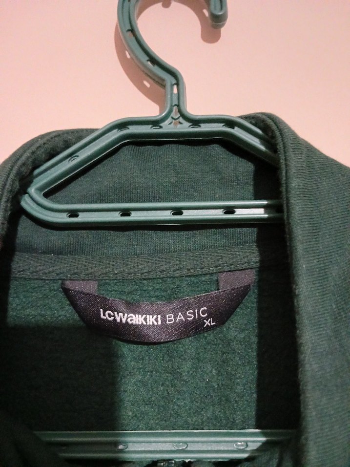 Yarım Fermuarlı Yeşil Erkek Sweatshirt - Görsel 5