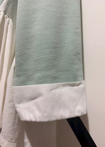 Pamuklu, Uzun Kollu, Volanlı Beyaz Sweatshirt - Görsel 5