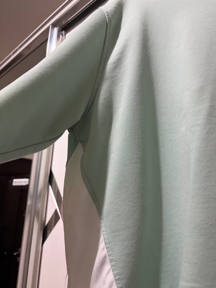 Pamuklu, Uzun Kollu, Volanlı Beyaz Sweatshirt - Görsel 4