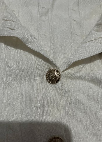 Erkek Beyaz Düğmeli Polo Triko - Görsel 3