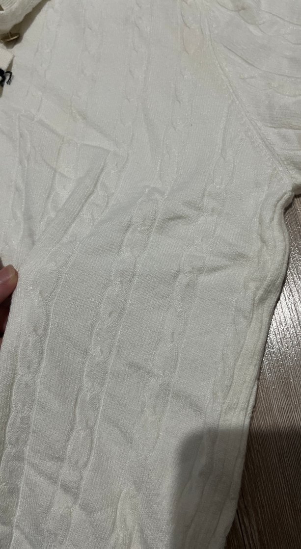 Erkek Beyaz Düğmeli Polo Triko - Görsel 4