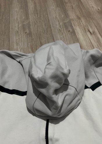 Erkek Gri Kapüşonlu Fermuarlı Sweatshirt - Görsel 3