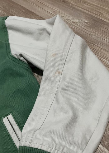 Yeşil Siyah Fermuarlı Ceket - Görsel 3