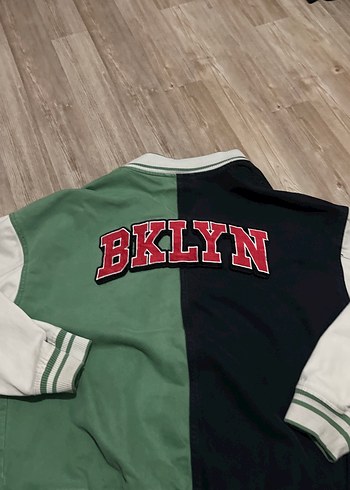 Yeşil Siyah Fermuarlı Ceket - Görsel 7