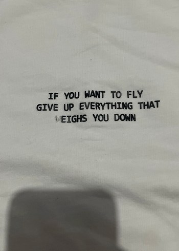 Beyaz Pamuklu Unisex Tişört - Görsel 2