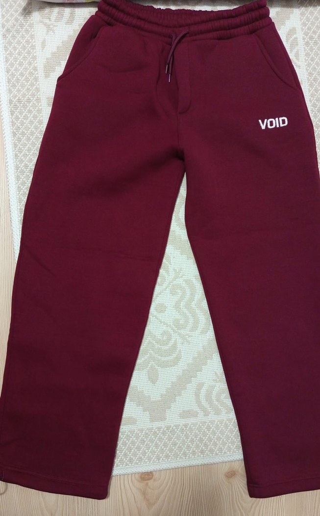 Bordo Kadın Rahat Kesim Sweatpant - Görsel 3