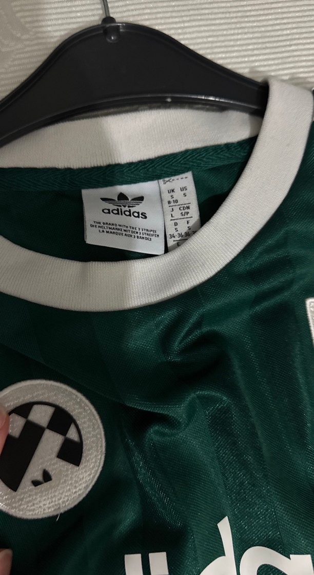 Yeşil adidas Düğmeli Uzun Kollu Sweatshirt - Görsel 2