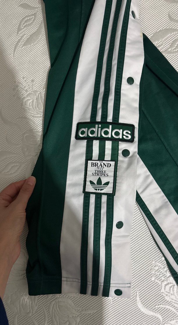 Düğmeli Koyu Yeşil Kadın Eşofman Altı - Görsel 4