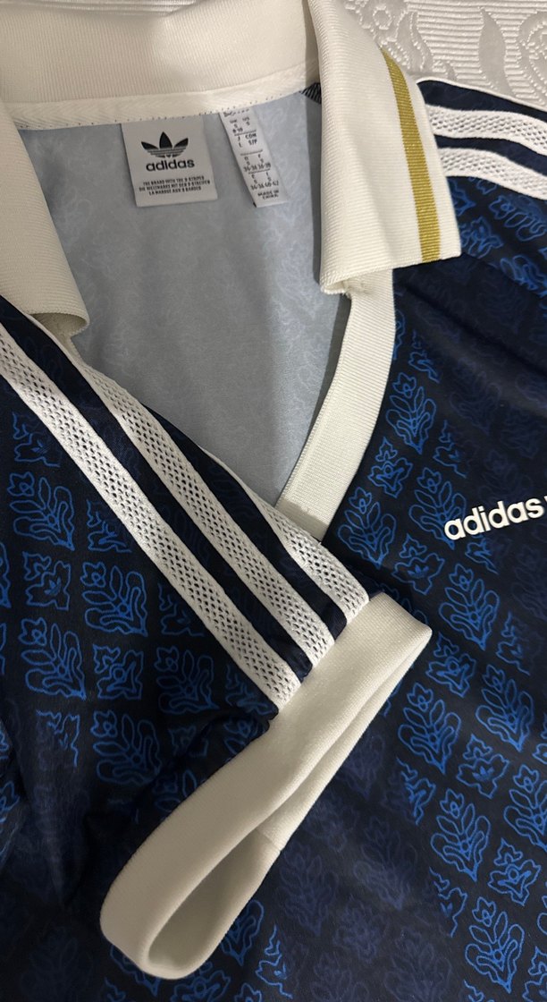 Forma özel tasarım Lacivert Desenli Kısa Kollu Polo Tişört - Görsel 4