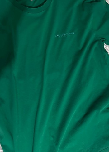 Erkek Yeşil Kısa Kollu Basic Tişört - Görsel 3