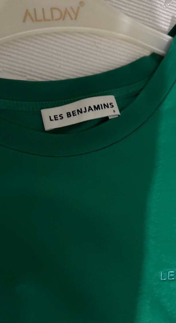 Erkek Yeşil Kısa Kollu Basic Tişört - Görsel 2