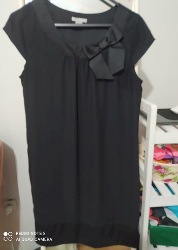 Çizgili ve Puantiyeli Mini Kadın Elbise - Görsel 5