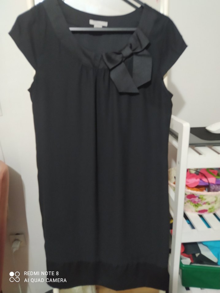 Çizgili ve Puantiyeli Mini Kadın Elbise - Görsel 5