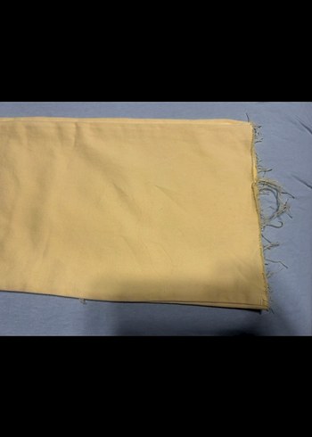 Sarı Midi Kadın Jean Pantolon - Görsel 3