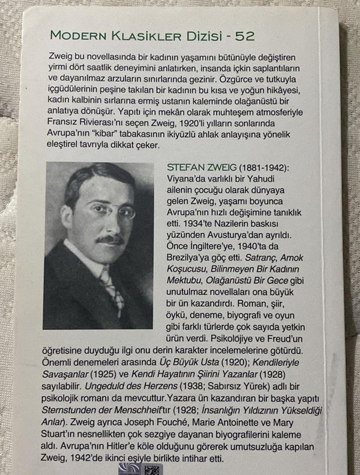 Bir Kadının Yaşamından Yirmi Dört Saat - Stefan Zweig - Görsel 2