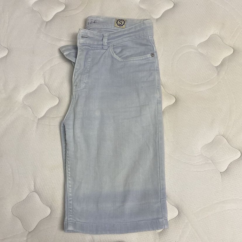 Gri Kadın Kot Pantolon Midi Boy - Görsel 2