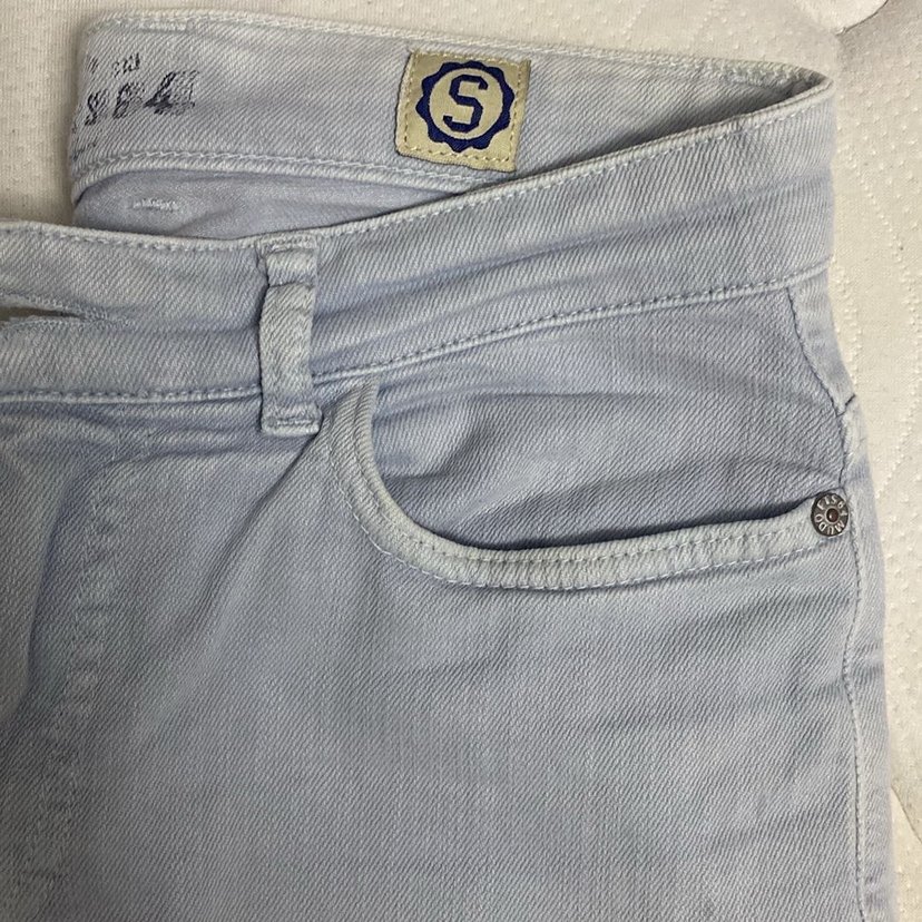 Gri Kadın Kot Pantolon Midi Boy - Görsel 4