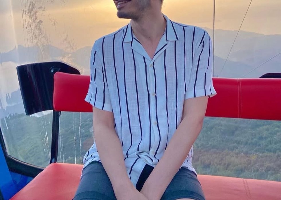 Erkek Beyaz Çizgili Kısa Kollu Gömlek - Görsel 2