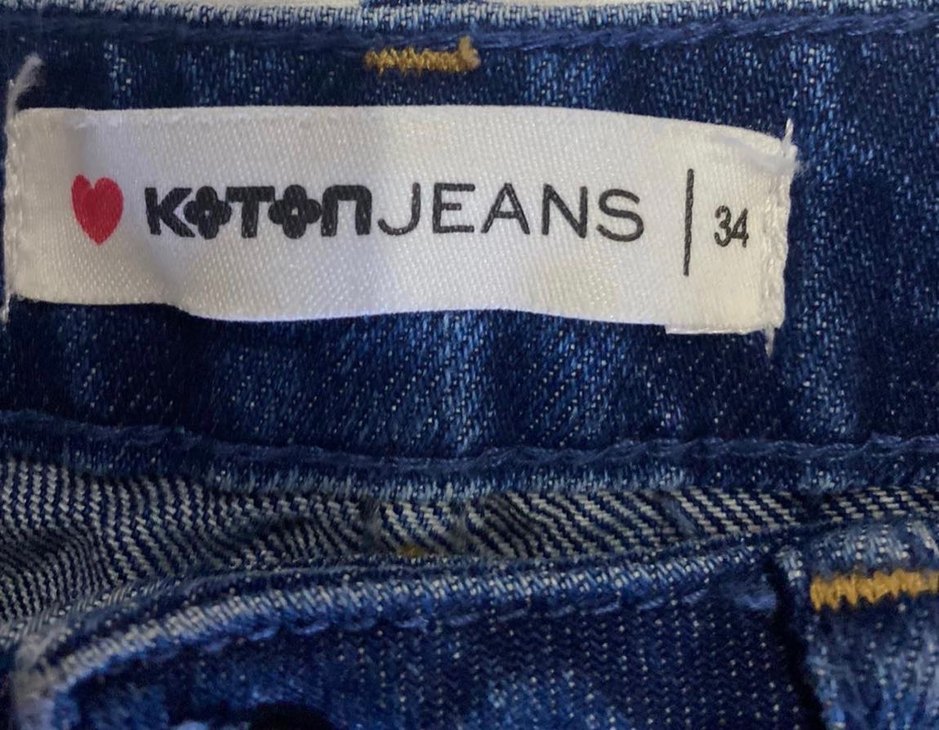 Kadın Mavi Kot Şort Mini Bol Kesim - Görsel 4