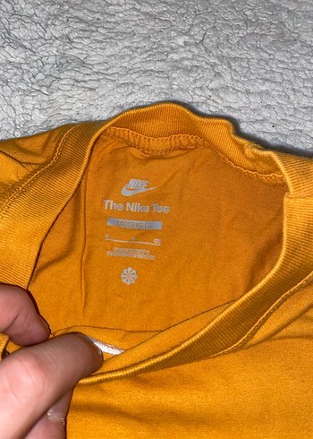 Nike Sarı Kısa Kollu erkek oversize Tişört orjinal - Görsel 2