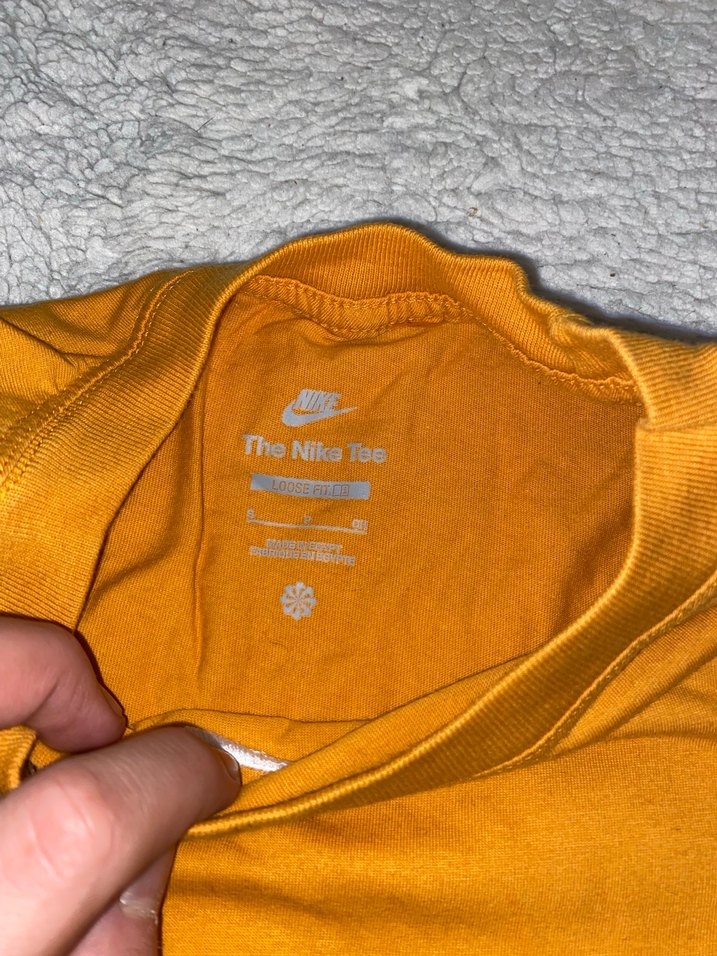 Nike Sarı Kısa Kollu erkek oversize Tişört orjinal - Görsel 2