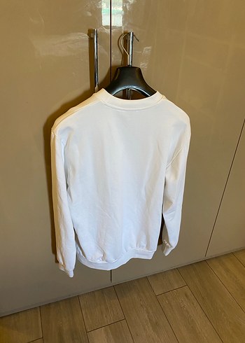 Moncler Beyaz Oversize Sweatshirt küçük kalıp replika - Görsel 4