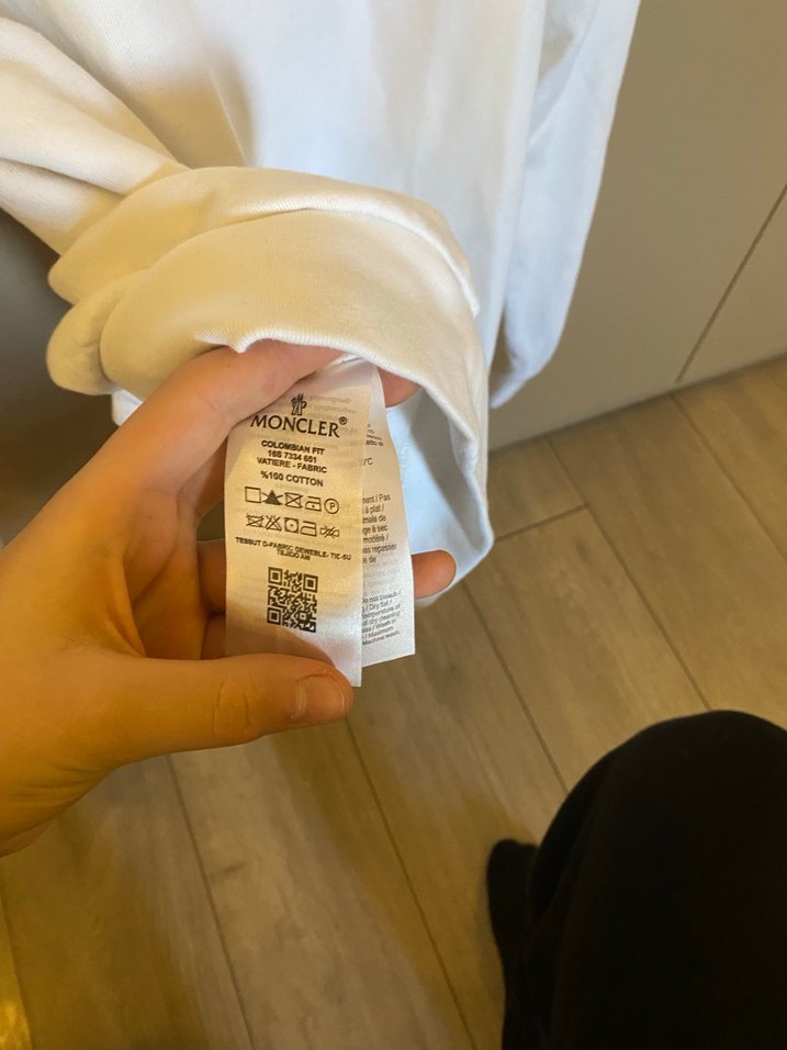 Moncler Beyaz Oversize Sweatshirt küçük kalıp replika - Görsel 5