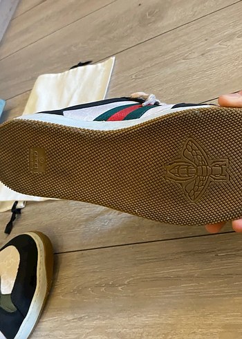 Gucci Çok Renkli Zebra Desenli Spor Ayakkabı replika son kalite - Görsel 6