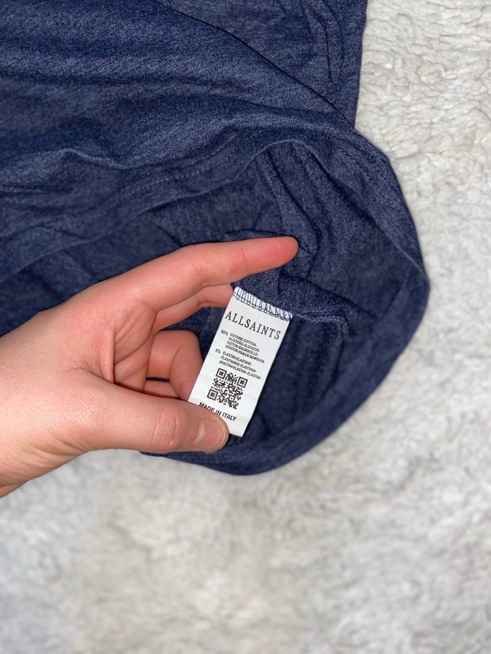 Erkek Lacivert Denim Tişört - Görsel 3