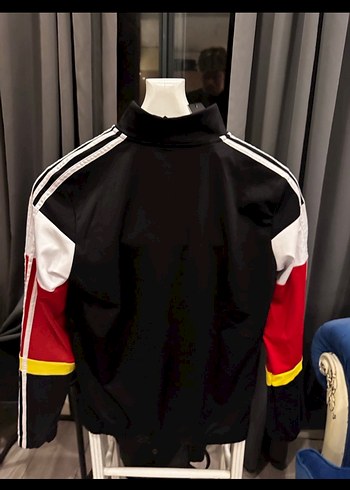 Siyah fermuarlı Adidas ceket - Görsel 3