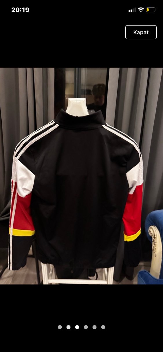 Siyah fermuarlı Adidas ceket - Görsel 3