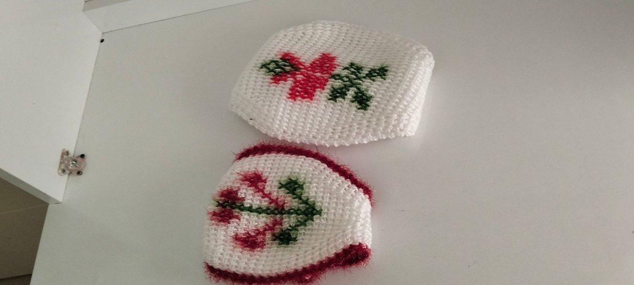 siirt ipi bir erkek bir bayan kese seti kırmızı simli ip nakış - Görsel 2