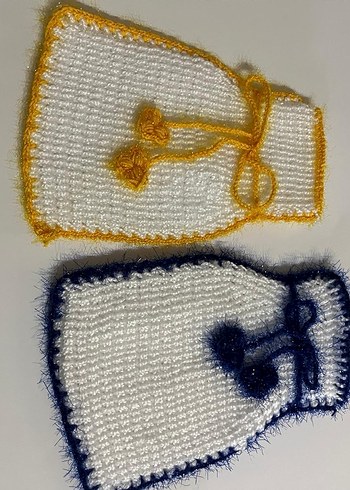 siirt ipi özel işleme örgü kese takımı 2li - Görsel 3