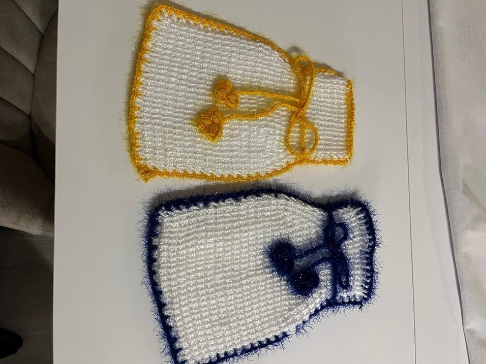 siirt ipi özel işleme örgü kese takımı 2li - Görsel 3