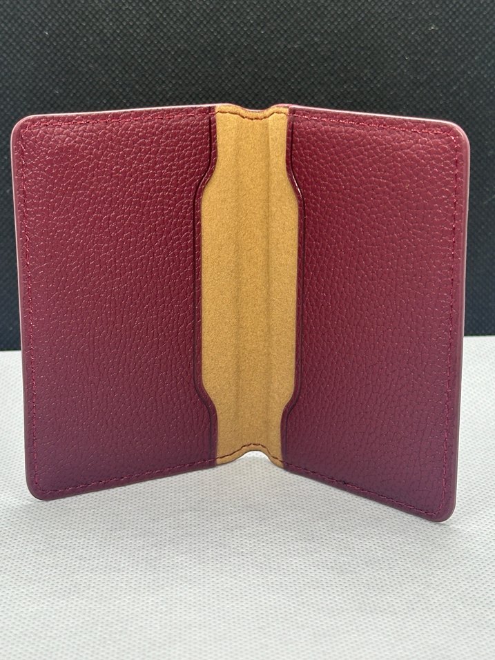 Apple İphone Uyumlu Magsafe Cüzdan Bordo - Görsel 3