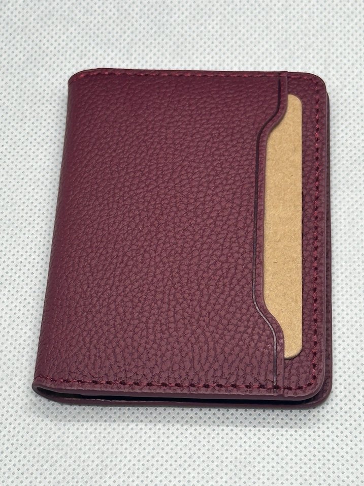 Apple İphone Uyumlu Magsafe Cüzdan Bordo - Görsel 5